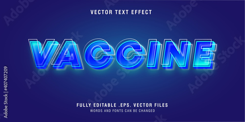 Vaccine text style effect