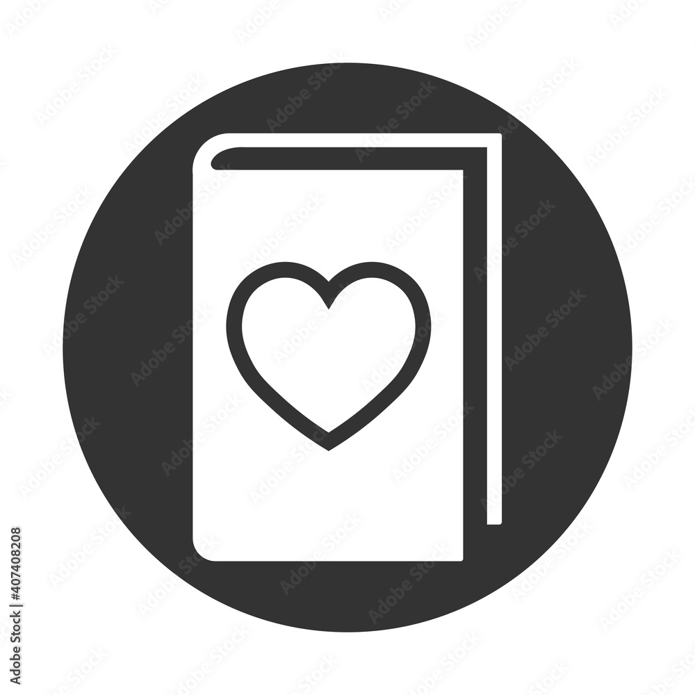 Simple illustration of heart icon for St. Valentines Day Simple illustration of heart icon for St. Valentines Day