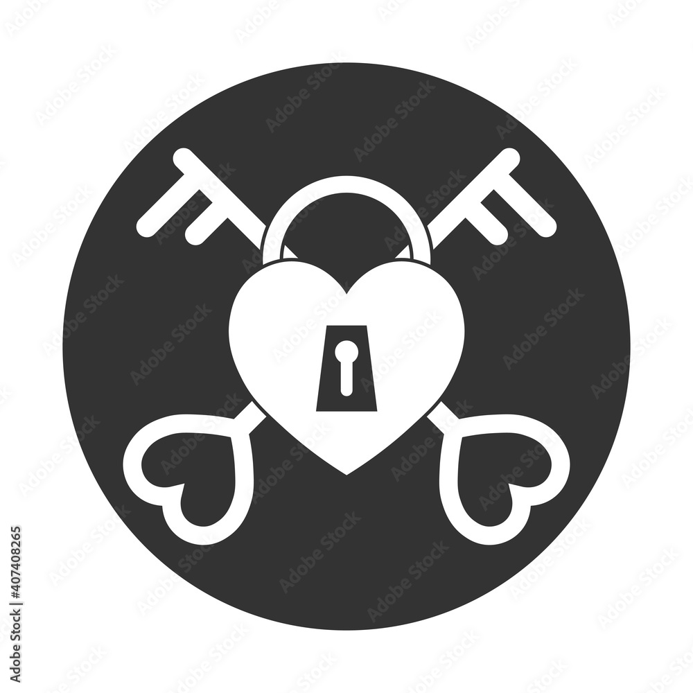 Simple illustration of heart icon for St. Valentines Day Simple illustration of heart icon for St. Valentines Day