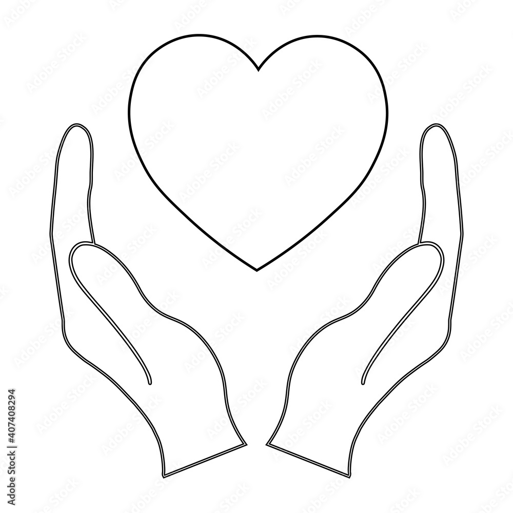 Simple illustration of heart icon for St. Valentines Day Simple illustration of heart icon for St. Valentines Day