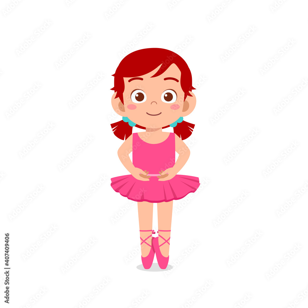 little girl wear beautiful ballerina costume and dance little girl wear beautiful ballerina costume and dance