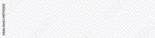 Vector geometric seamless illustration with maze. Infinity background with labyrinth. Banner for your design.