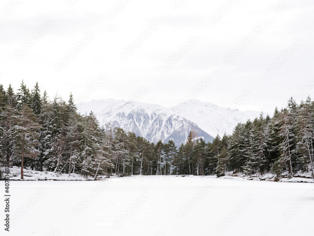 White Christmas - Snow in Mountains with Lake - Fine-Art Landscape Photography
