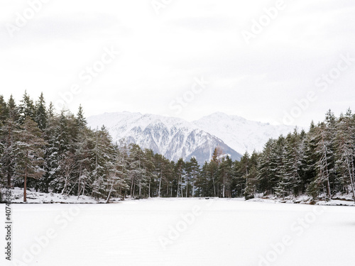 White Christmas - Snow in Mountains with Lake - Fine-Art Landscape Photography 