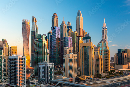 Modern architecture in luxury Dubai marina,Dubai,United Arab Emirates © Rastislav Sedlak SK