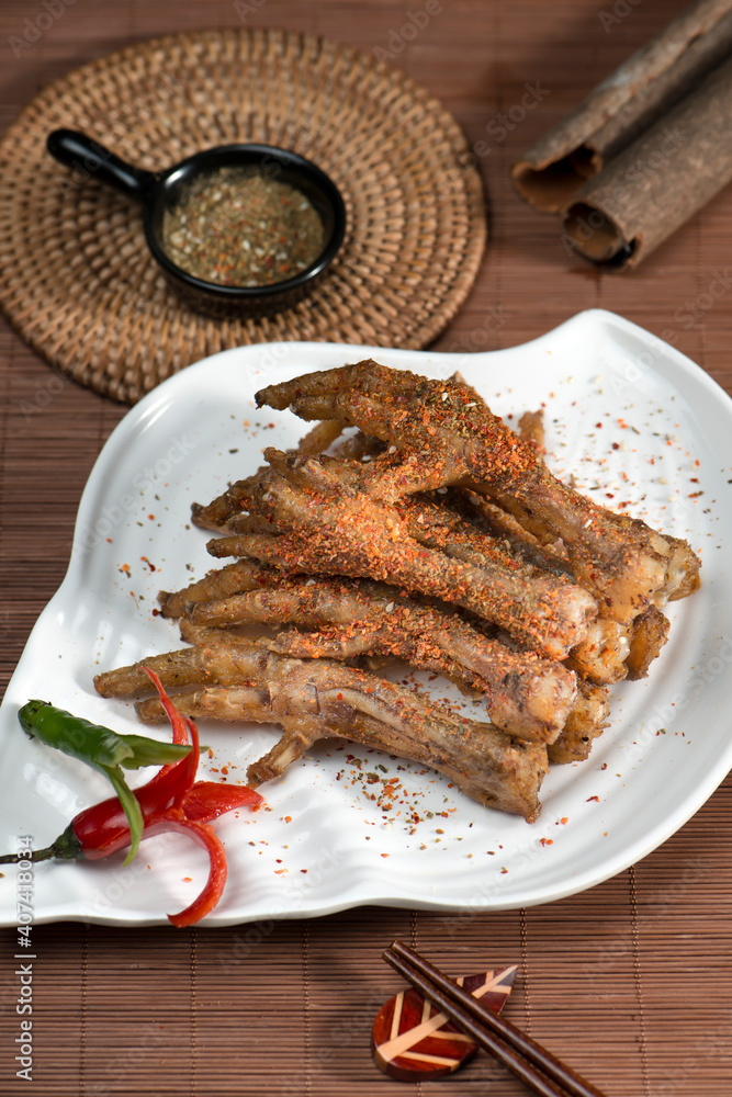 Spiced chilli chicken feet Spiced chilli chicken feet