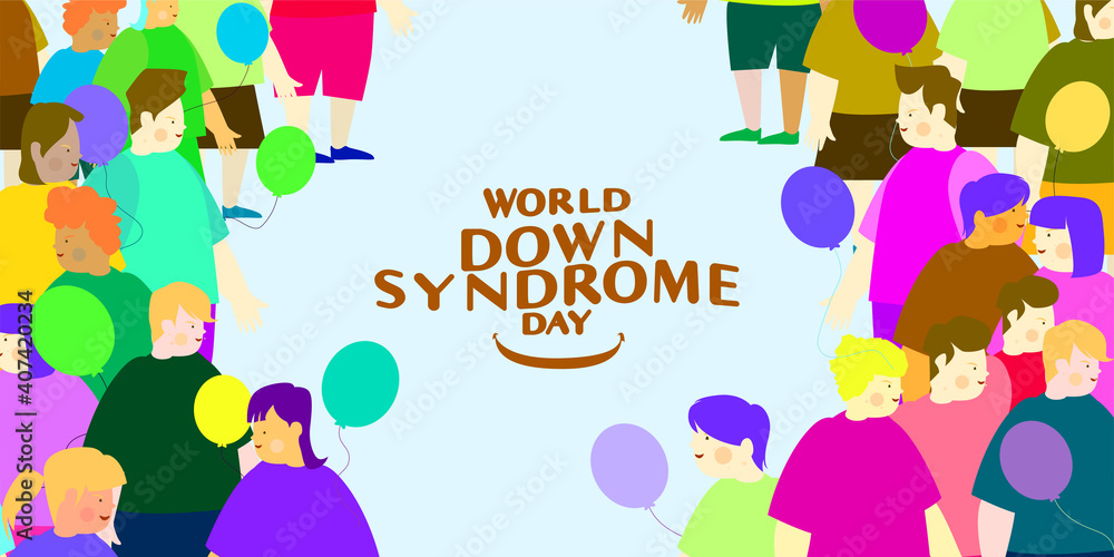 Crowd of of Disabled Boys and Girls in World down syndrome day. Together we can resolved Crowd of of Disabled Boys and Girls in World down syndrome day. Together we can resolved