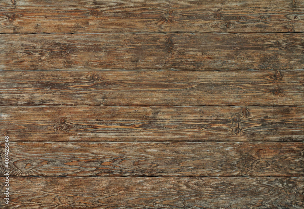 Old rustic wooden board. Natural wooden texture. Close-up