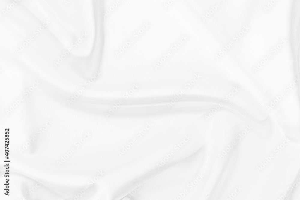 Naklejka premium White fabric texture for background