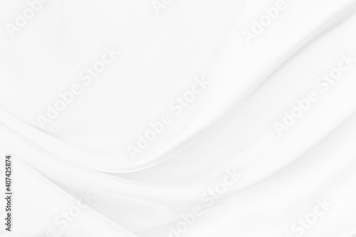 White fabric texture for background © natrot