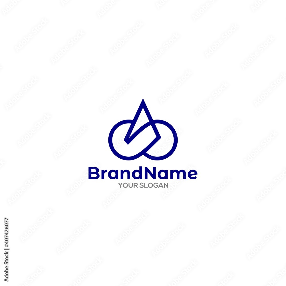 Infinity in Letter A Logo Design Vector Infinity in Letter A Logo Design Vector