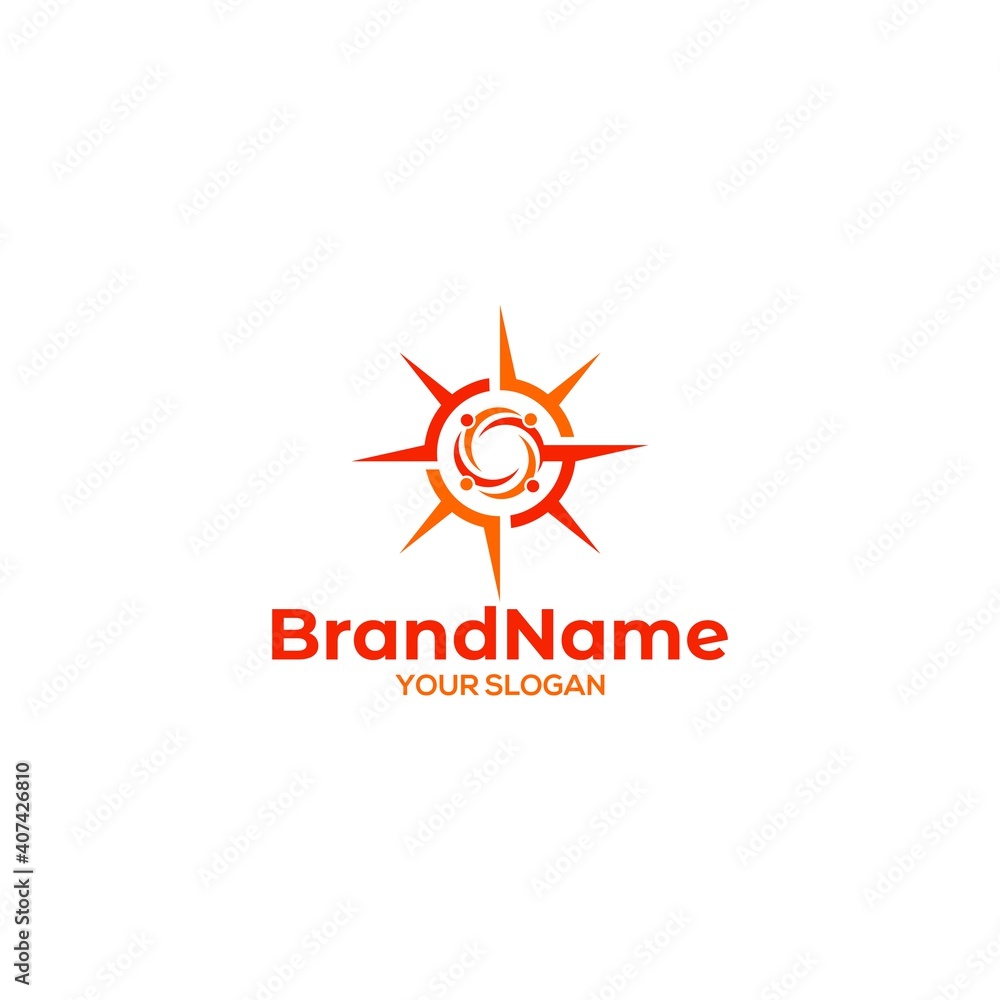 G Teamwork Compass Logo Design Vector G Teamwork Compass Logo Design Vector