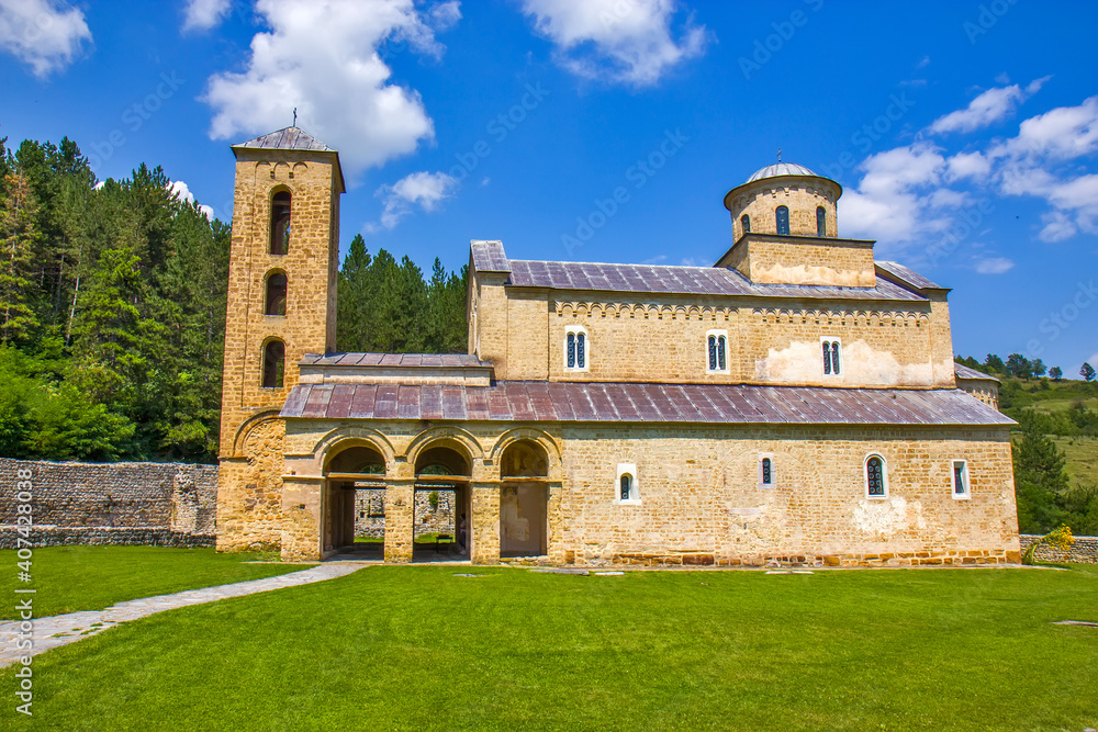 Sopocani monastery in Serbia