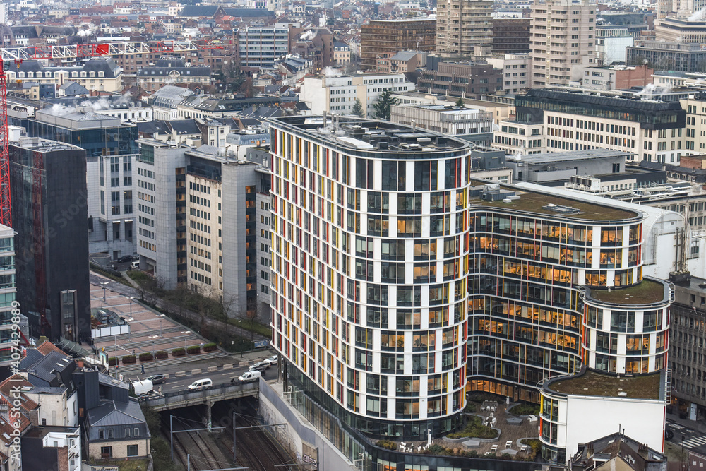 immobilier architecture logement bureau Bruxelles paysage centre hypothecaire 