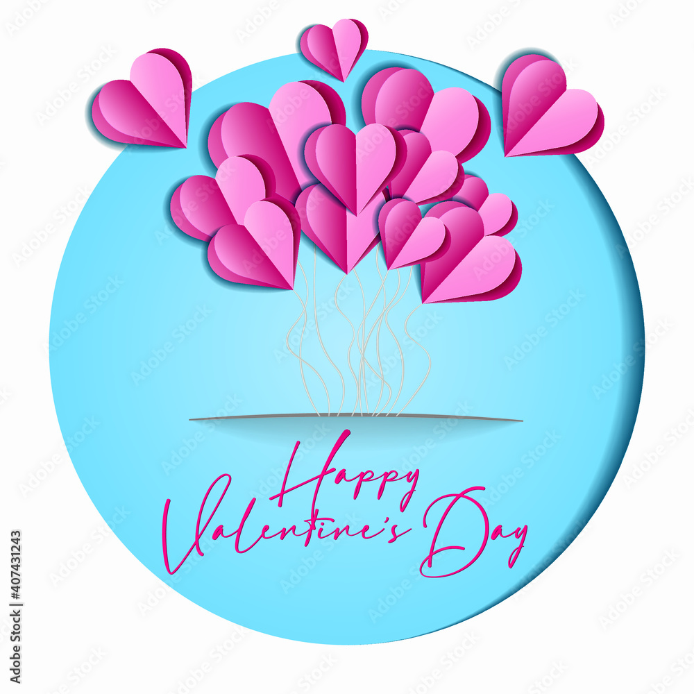 Happy valentines day heart shaped balloons trying to fly away EPS 10 editable
Happy valentines day heart shaped balloons trying to fly away EPS 10 editable