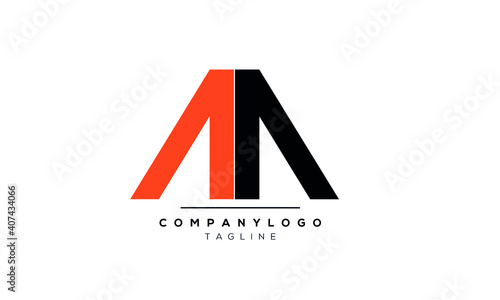 Abstract Letter Initial AMA Vector Logo Design Template