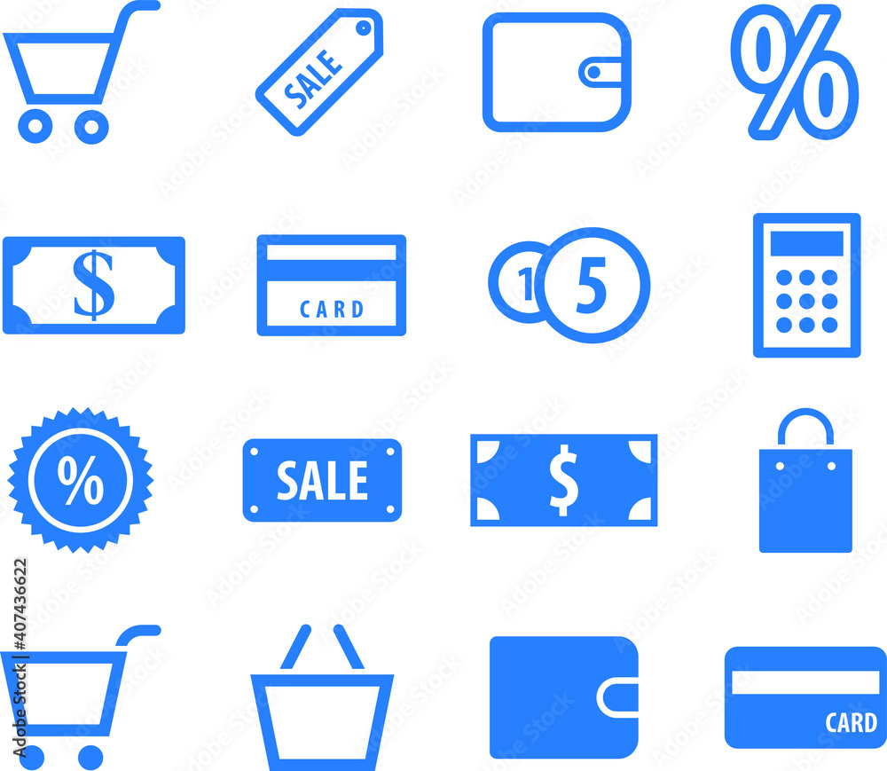 finance icon set. buy icon. sale icon vector finance icon set. buy icon. sale icon vector