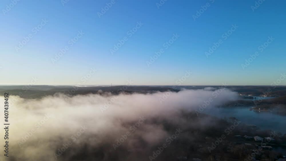 Magnificent Airplane Window View Above the Clouds, Copy Space in Sky Magnificent Airplane Window View Above the Clouds, Copy Space in Sky