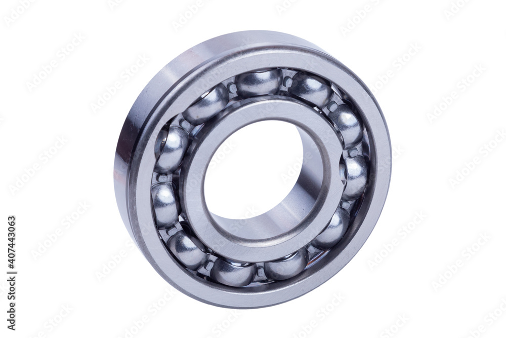 ball bearing on white background isolated. Part of the car ball bearing on white background isolated. Part of the car
