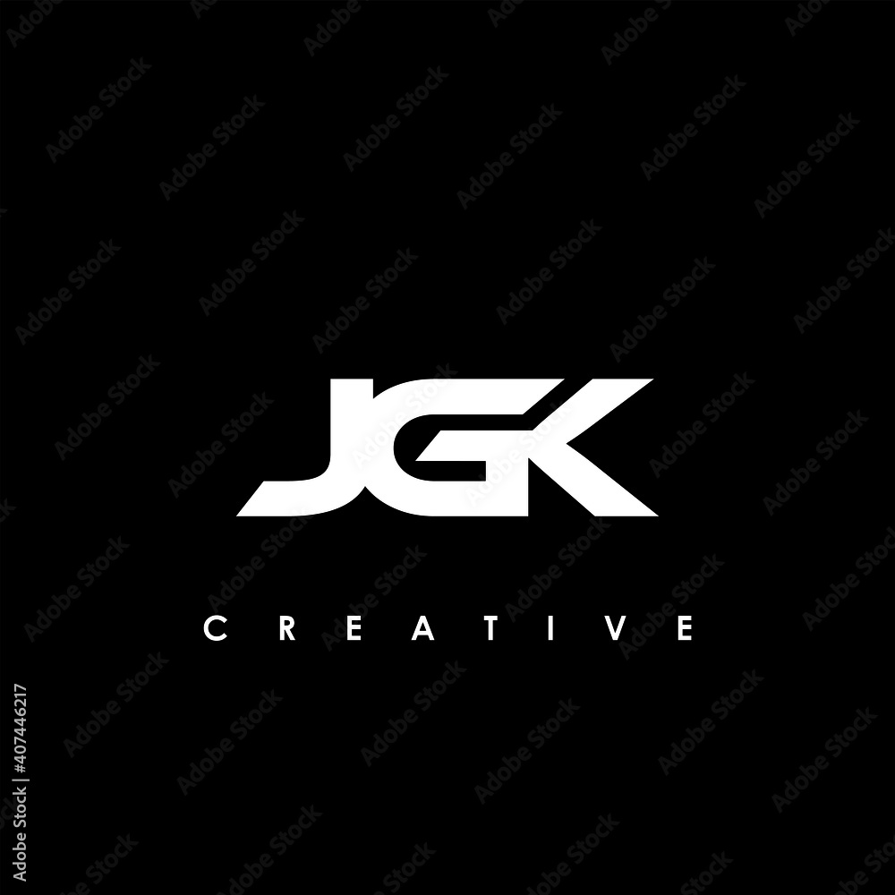 JGK Letter Initial Logo Design Template Vector Illustration	
