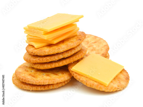 Crackers with cheese