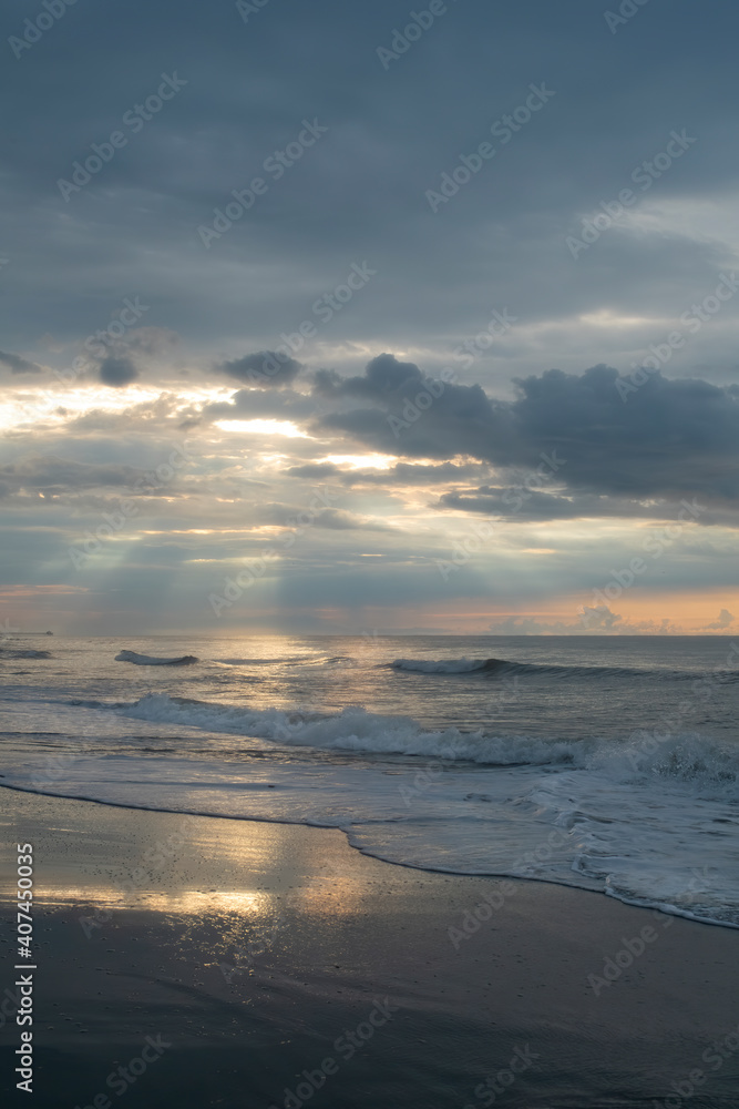 sunrays over the ocean