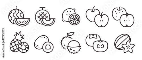  10アイコンセット（果物3）