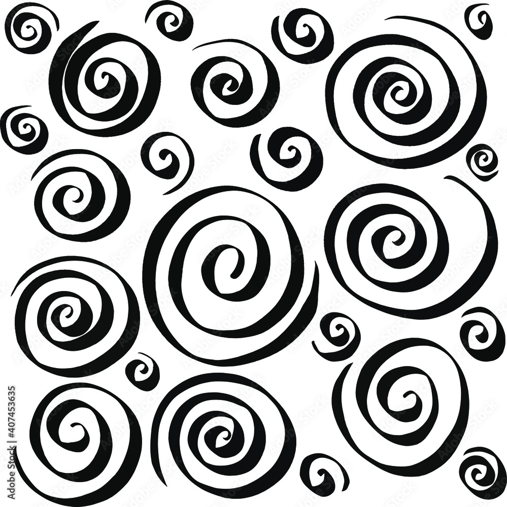 Hand Drawn Circle Swirl Vector Hand Drawn Circle Swirl Vector