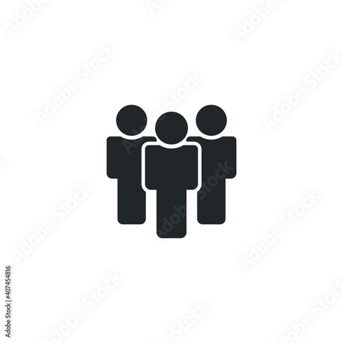 Teamwork, group of people ,crowd vector icon