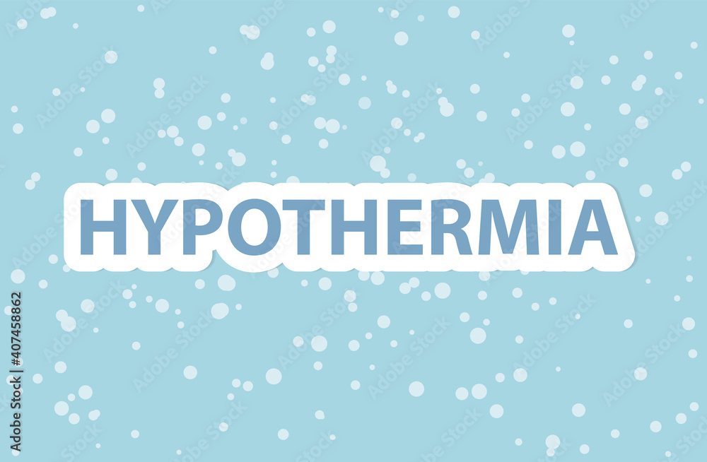 Hypothermia concept- vector illustration