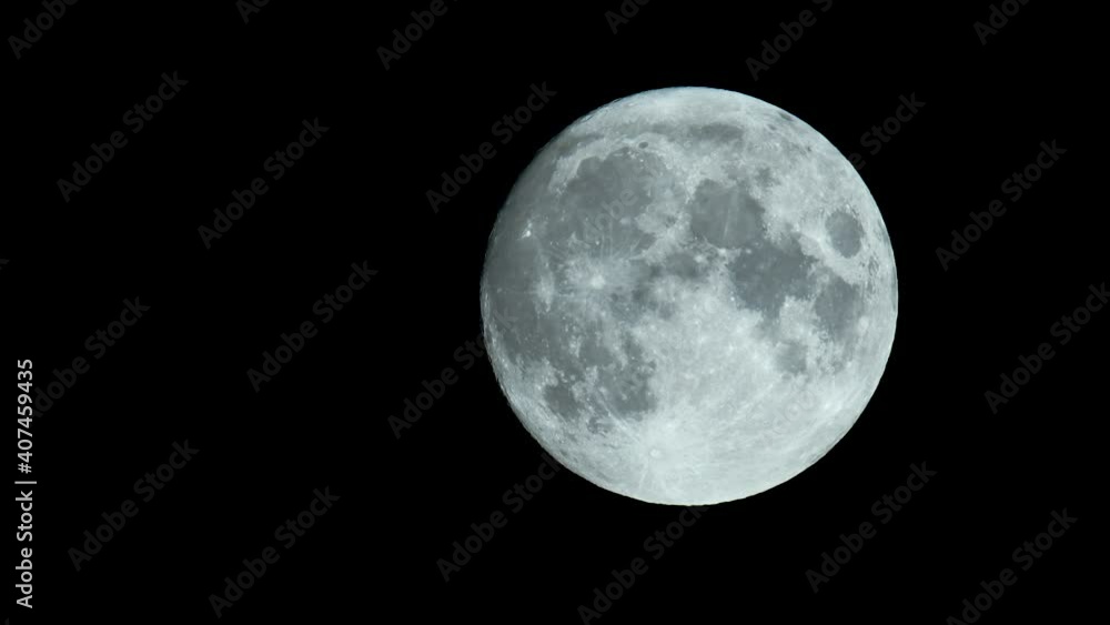 Movie of full moon in the black sky Movie of full moon in the black sky