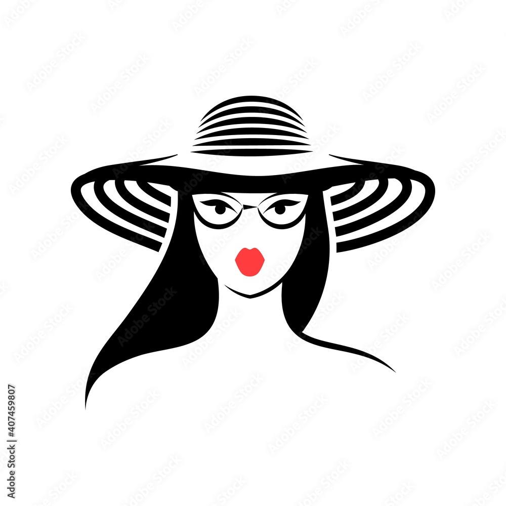 woman with hat and glasses woman with hat and glasses