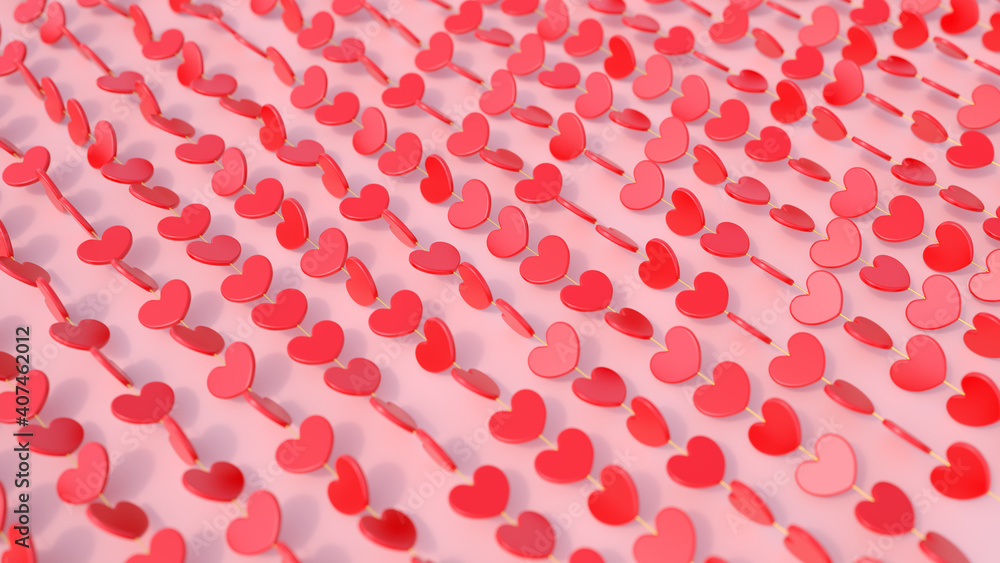 Beautiful glamour red heart wall on pink background. Glitter Valentine's. Beautiful glamour red heart wall on pink background. Glitter Valentine's.