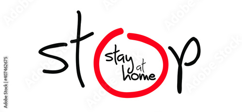 Slogan Stop, No panic, don’t panic for stay at home and stop the spread. Novel coronavirus spreading ( Covid-19 2019-nCoV, Covid-2019 ) Lockdown, Corona virus quote. Social distancing. Vector Pandemi