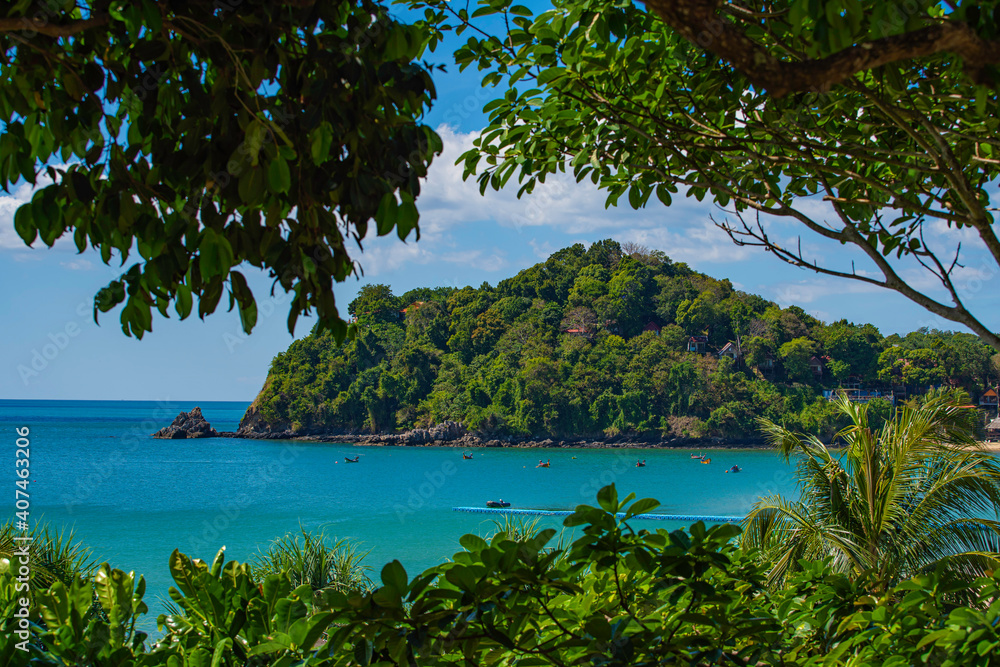 The beauty of the seashore with clear sky