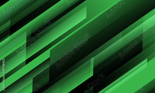 Abstract green black speed geometric slash technology design modern futuristic background vector illustration.