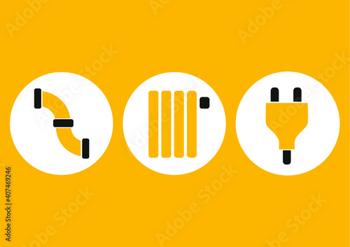 Icons Sanitär Heizung Elektro
