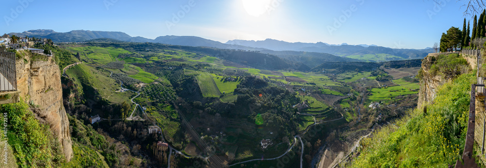 Panorama de Ronda, Andalousie, Espagne
