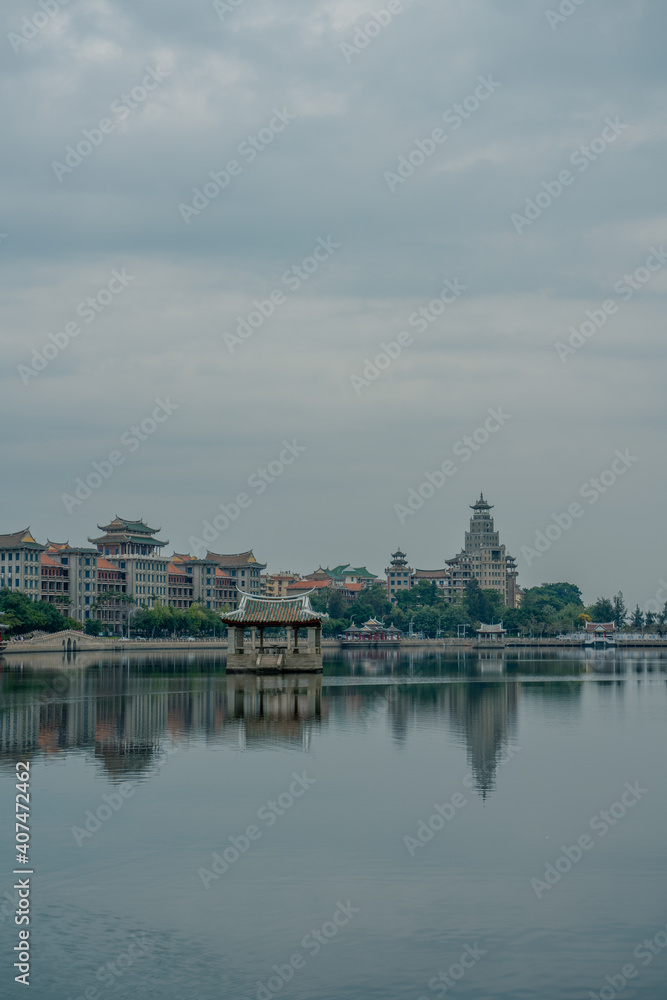 Fototapeta premium Jimei village, a historic village of schools in Xiamen, China.