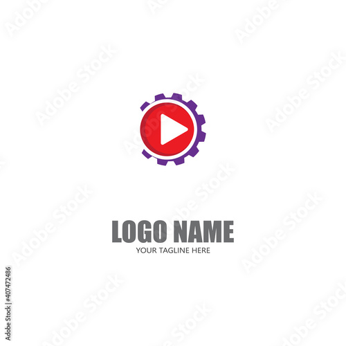 Play Logo Template vector icon illustration design Free Download Play Logo Template vector icon illustration design - GFXLoad