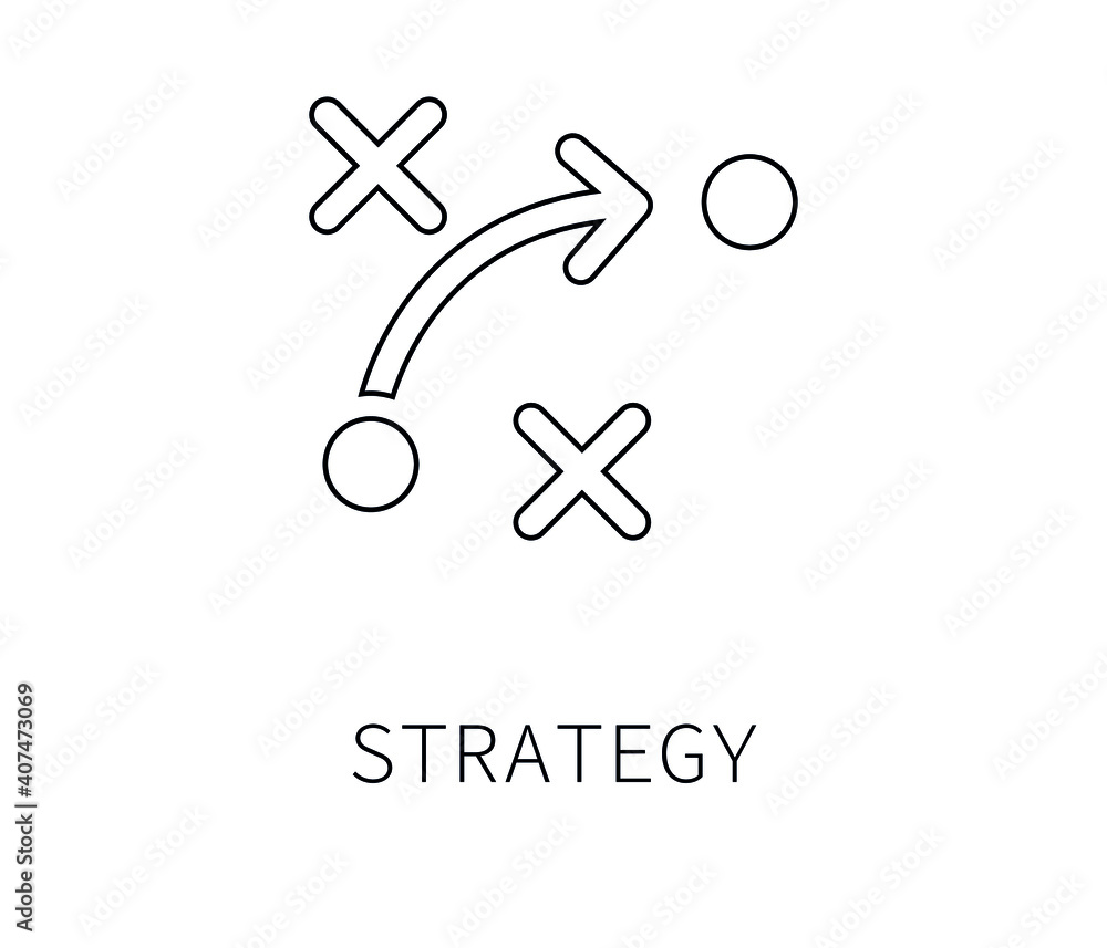 strategy icon vector strategy icon vector