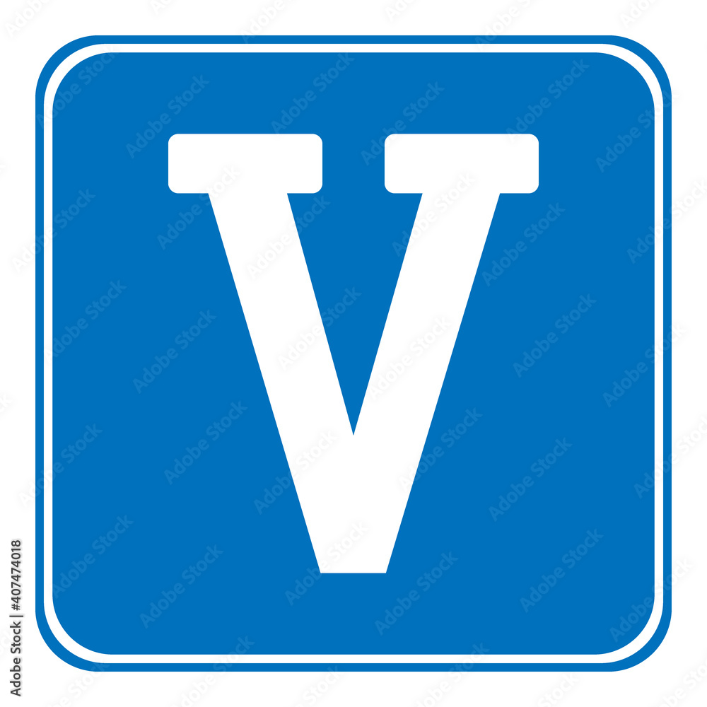Roman numeral five. Roman numeral five.