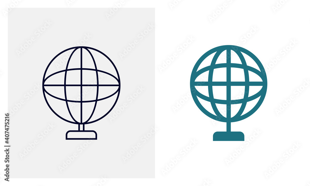 Globe icon vector template, Travel design icon concepts, Creative design Globe icon vector template, Travel design icon concepts, Creative design