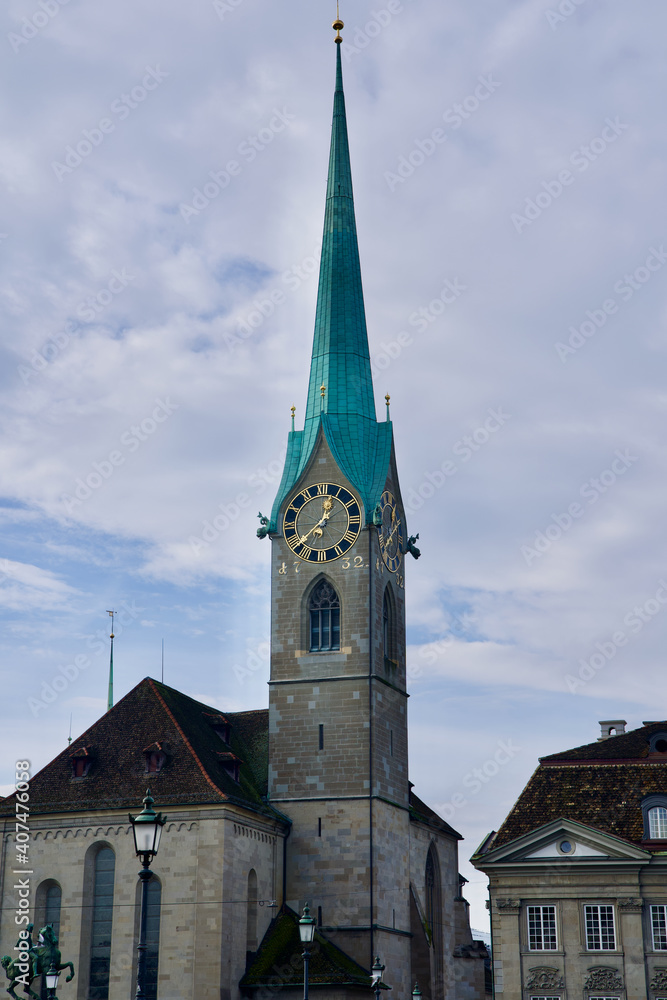 Fraumünster church Zurich, Switzerland.