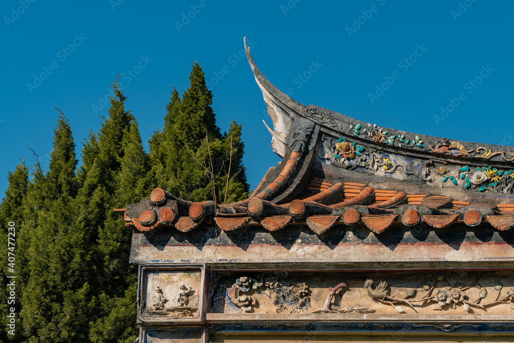 Close view of the architecture detail in Kaiyuan temple, Quanzhou, China. Close view of the architecture detail in Kaiyuan temple, Quanzhou, China.