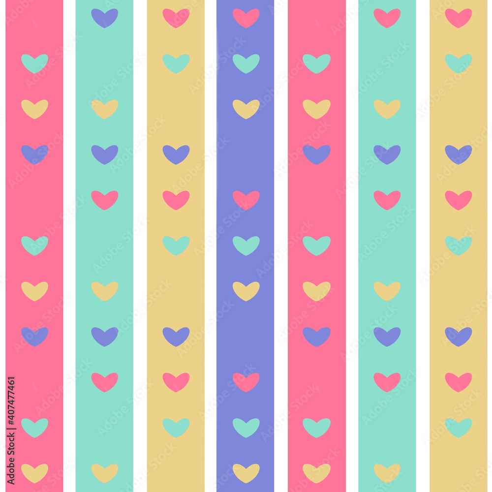 colorful hearts patterned background colorful hearts patterned background