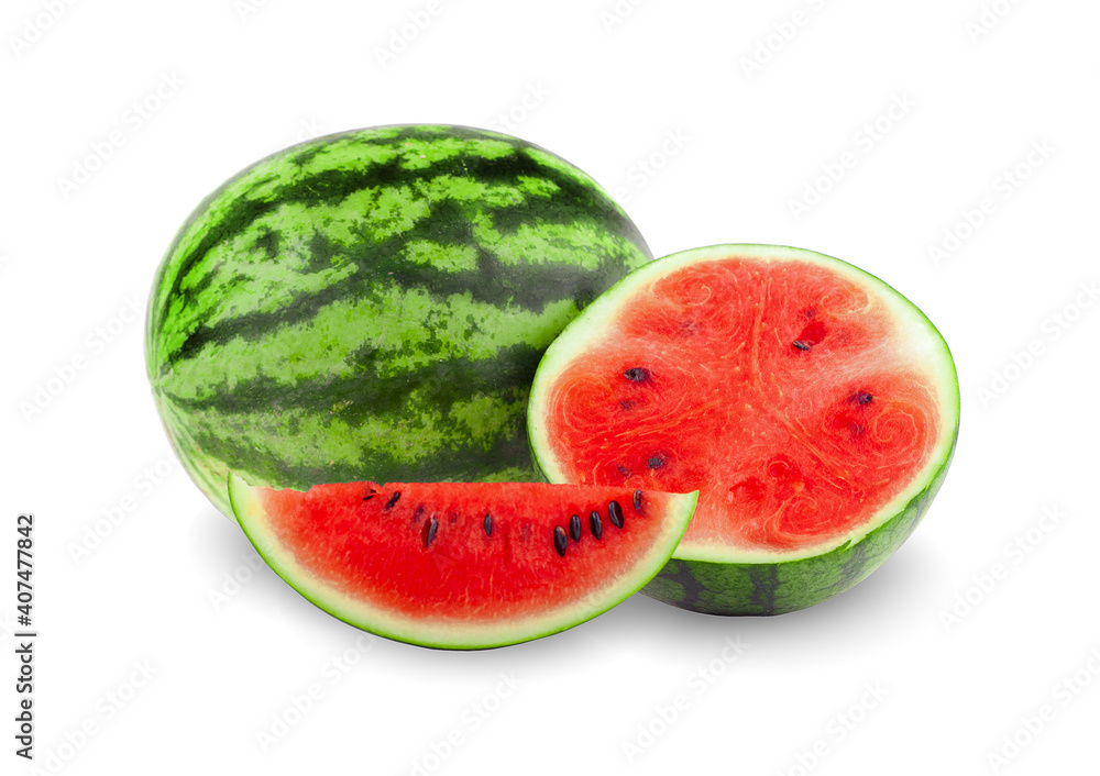 watermelon isolated on white background. watermelon isolated on white background.