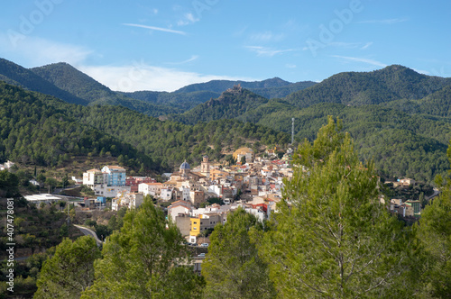 picture of a small town taken from the top of the mountains © Ernesto Lopez