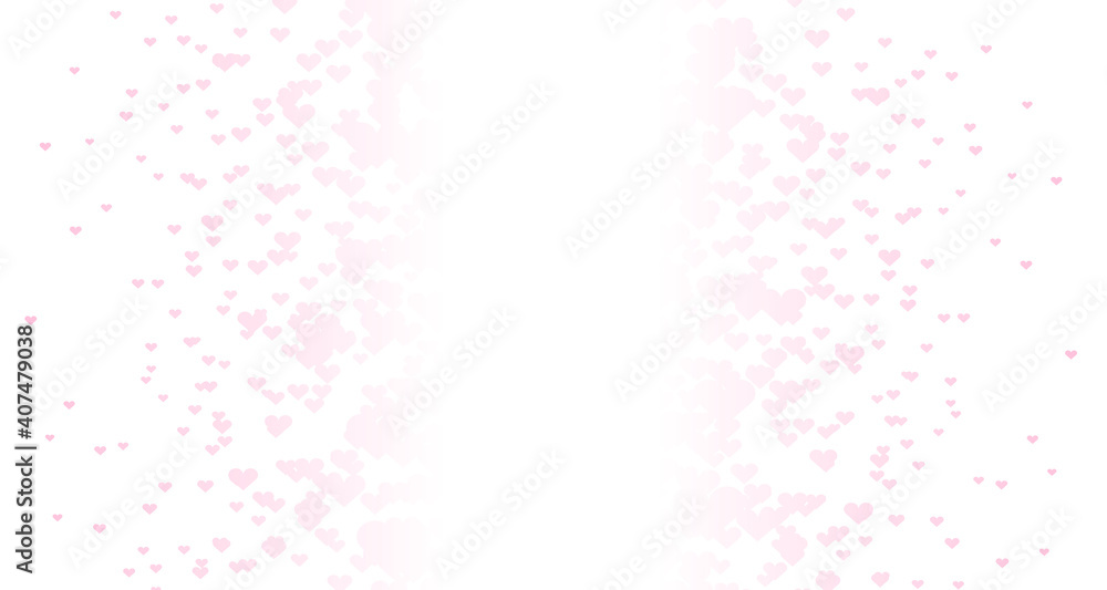 Light vector layout with hearts. Illustration for valentine's day.
