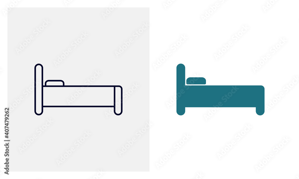 Bed icon vector template, Travel design icon concepts, Creative design Bed icon vector template, Travel design icon concepts, Creative design
